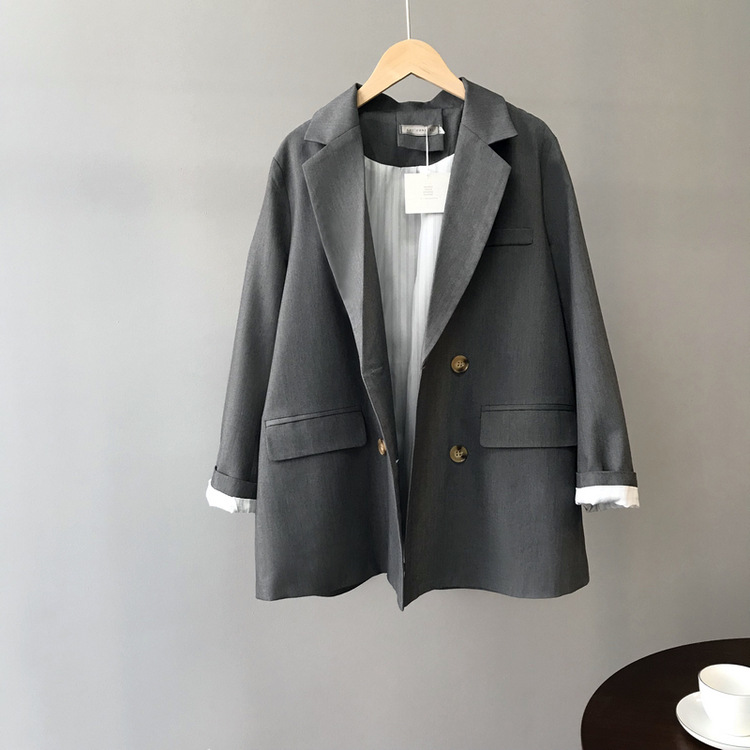 2020 Women Autumn Coat Turn Down Collar Blazer Feminino Drouble Breasted Ladies Coat Casaco Feminino Tops For Women, Black
2020 Women Autumn Coat Turn Down Collar Blazer Feminino Drouble Breasted Ladies Coat Casaco Feminino Tops For Women, Black