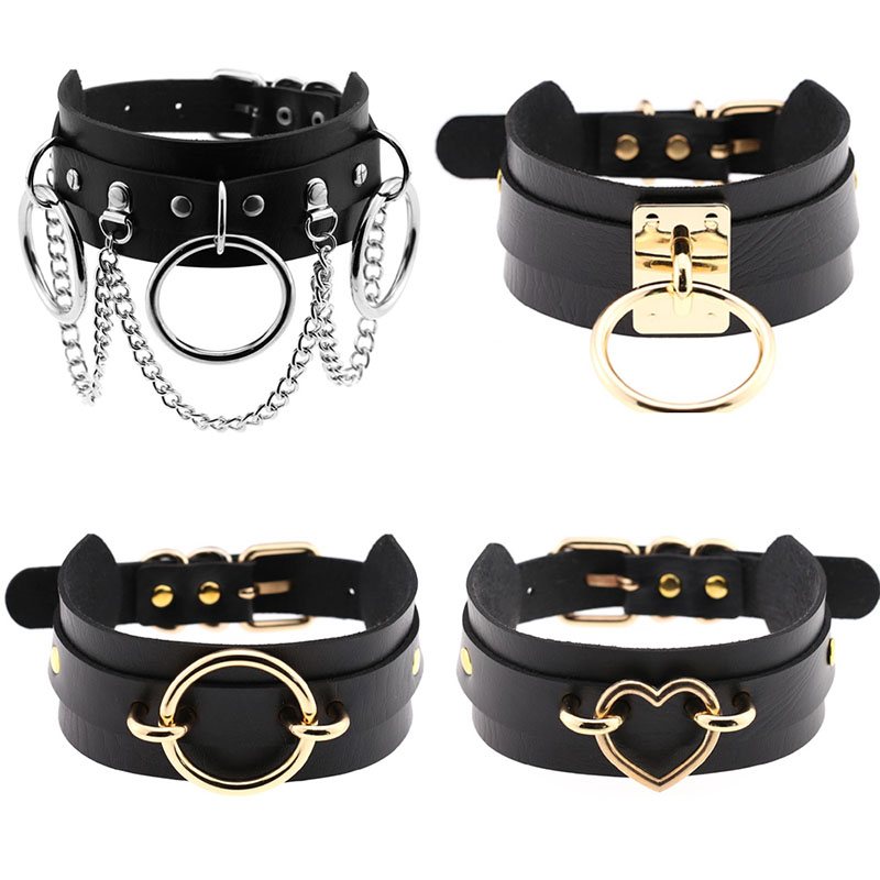 Punk Style Rock Round Ring Women Rope Chain Choker Necklace Hyperbole Harajuku Female PU Leather Accessories Jewelry Chocker
Punk Style Rock Round Ring Women Rope Chain Choker Necklace Hyperbole Harajuku Female PU Leather Accessories Jewelry Chocker