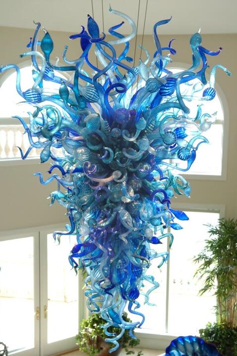Lamps Cobalt Blue and Aqua Chandeliers Lights Artistic Decoration 100% Mount Blown Glass Modern Chandelier Light
Lamps Cobalt Blue and Aqua Chandeliers Lights Artistic Decoration 100% Mount Blown Glass Modern Chandelier Light