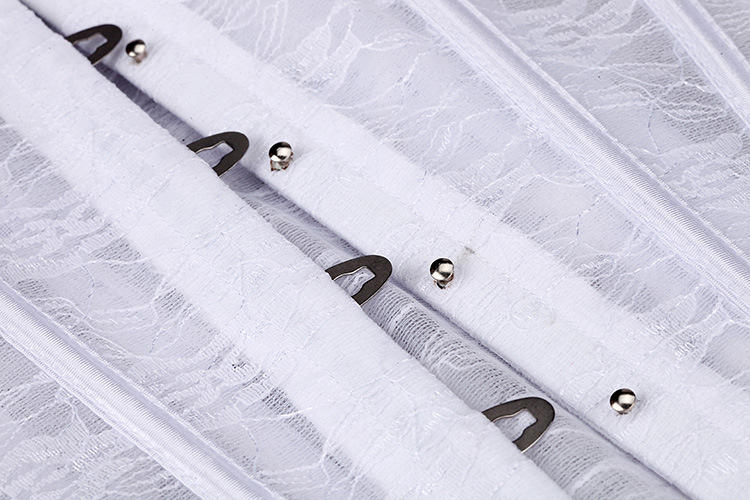Corset Black White Lace Bride Undergarments Sexy Strapless See Through Wedding Lingerie With Bra Cup Shapewear Bridal Lingerie Body Sculpting Accessor
