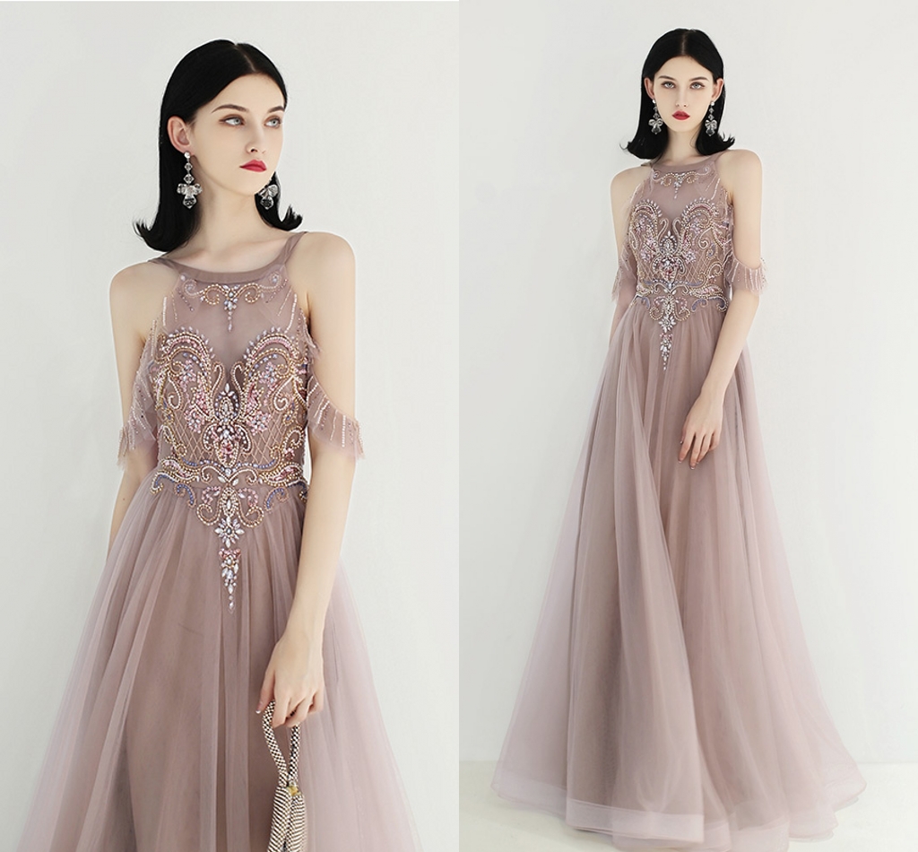 2020 New Elegant Evening Formal Dresses Off the Shoulder Beads Backless A Line Prom Dresses Modern Cocktail Party Dresses robes de soirée, Same as picture
2020 New Elegant Evening Formal Dresses Off the Shoulder Beads Backless A Line Prom Dresses Modern Cocktail Party Dresses robes de soirée, Same as picture