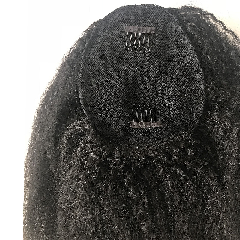 High quality remy ponytail diva extension Natural long high drawstring afro ponytail clip in brazilian hair ponytail for black women 160g