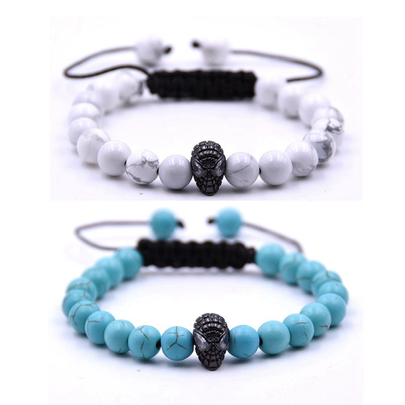Adjustable Bracelet Lava Stone Essential Oil Diffuser Bracelet Braided Rope Stone Yoga Men's and Women's