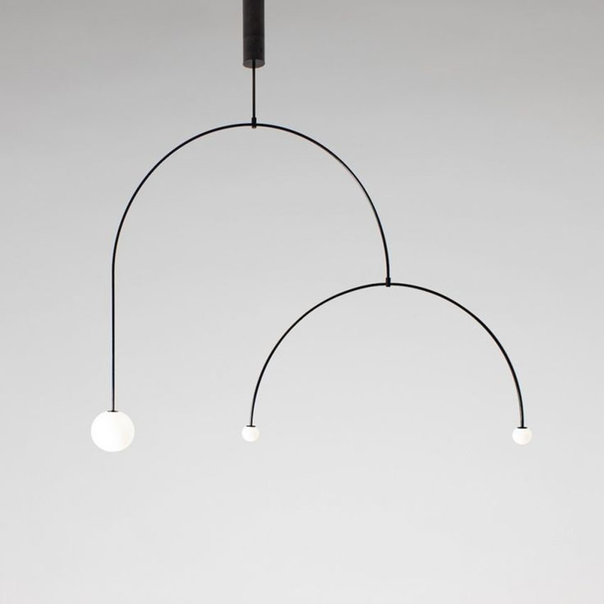 Modern Black/gold Glass Ball Pendant Lights Led Pendant Lamp Lighting Living Room Restaurant Exhibition Luminaria Hanging Lamp