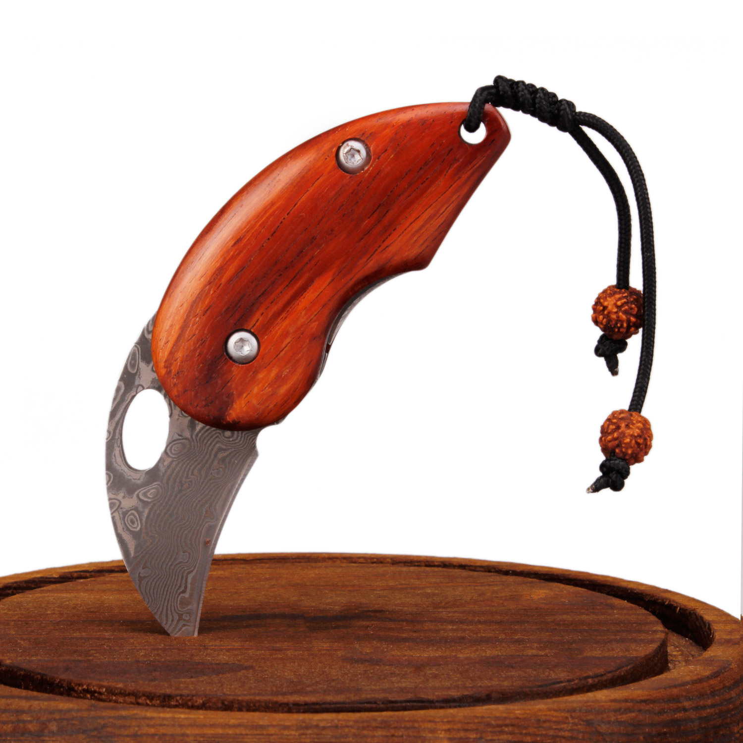 Samior Small Penguin Damascus Mini Karambit Folding Pocket Knife, 1.38" Claw VG10 Blade, Rosewood Handle, Gentlemen's EDC Utility Knives
Samior Small Penguin Damascus Mini Karambit Folding Pocket Knife, 1.38" Claw VG10 Blade, Rosewood Handle, Gentlemen's EDC Utility Knives