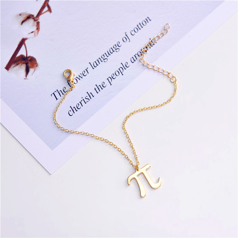 Math Pi 3.14 Symbol Number Bracelets Mathematics Science Geometry Initial Letter Digital Pai Infinite Infinity Character Teacher Jewelry
