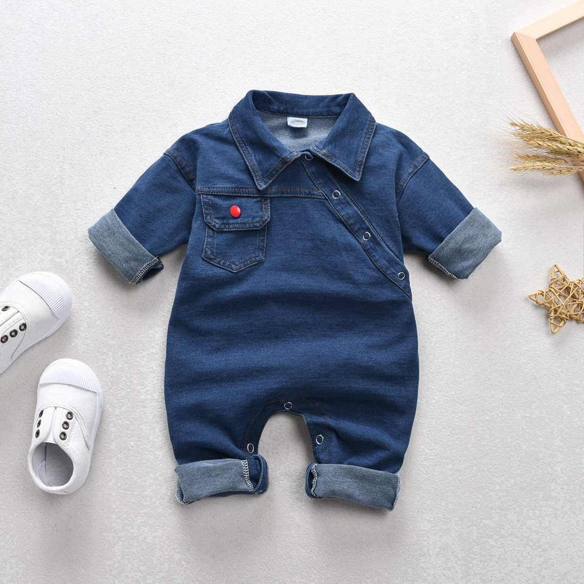 Dropshiping New Toddler Kid Baby Girl Boy Denim Romper Long Sleeve Cool Turn-Down Jumpsuits Playsuit Autumn Outfit Clothes, Blue
Dropshiping New Toddler Kid Baby Girl Boy Denim Romper Long Sleeve Cool Turn-Down Jumpsuits Playsuit Autumn Outfit Clothes, Blue