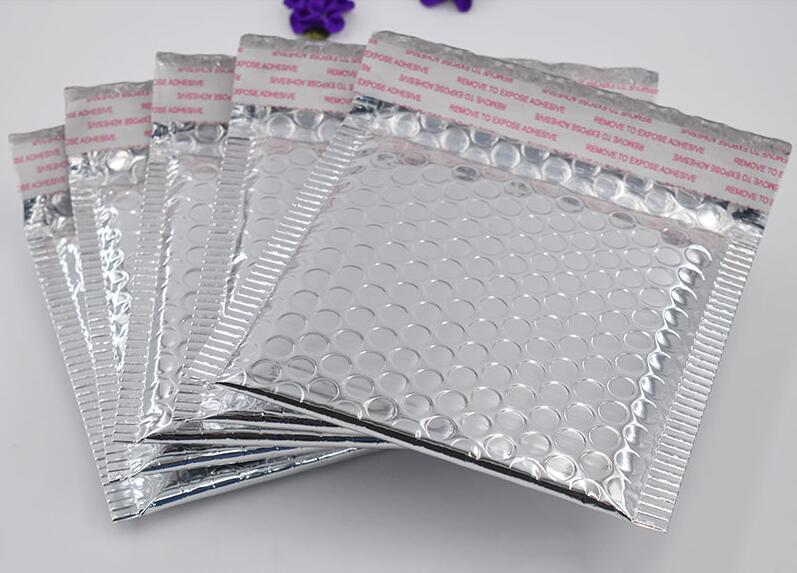 11*11cm Small Size Silver Bubble Envelope Metallic Bag Plastic Padded Envelopes Gift Bag Bubble Mailing Envelope
11*11cm Small Size Silver Bubble Envelope Metallic Bag Plastic Padded Envelopes Gift Bag Bubble Mailing Envelope