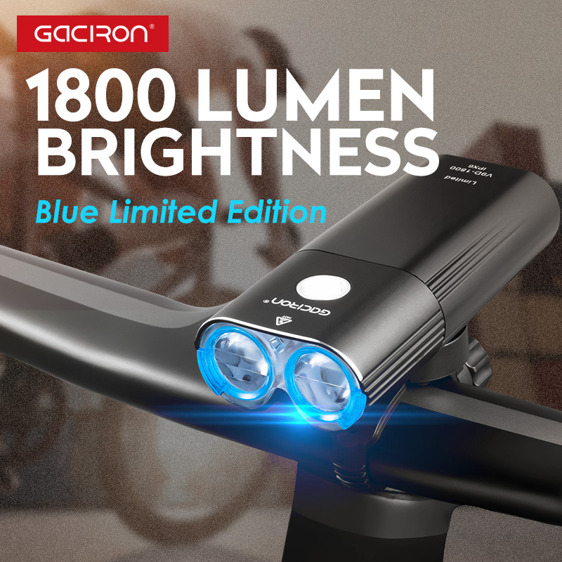 Bike Lights Gaciron 1800 Lumens Light Front Led USB Rechargeable Battery Handlebar Bicycle Headlight Lamp Accessories Set
Bike Lights Gaciron 1800 Lumens Light Front Led USB Rechargeable Battery Handlebar Bicycle Headlight Lamp Accessories Set
