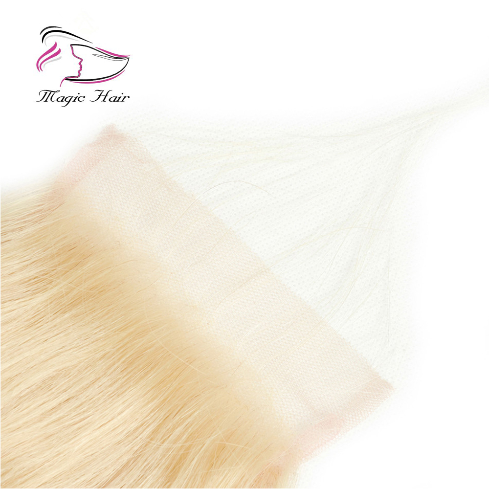 Evermagic 613#blond 3pieces Bundles With 1piece Closure Brazilian Hair Weave Body Wave Human Hair Extension 8-22inches