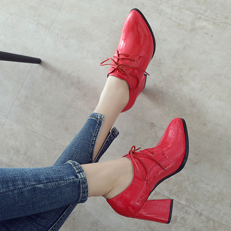 2020 New Spring Autumn Boots Women Ankle Boots High Quality Pointed toe Lace-up Ladies fashion High Heel Size 33-43, 1 red
2020 New Spring Autumn Boots Women Ankle Boots High Quality Pointed toe Lace-up Ladies fashion High Heel Size 33-43, 1 red