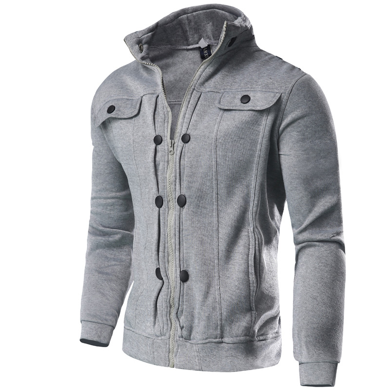 2016 New Spring Hoodies Men Fashion Solid Slim Zipper Sweatshirt Mens Jacket Stand Coat Outerwear W70, Black
2016 New Spring Hoodies Men Fashion Solid Slim Zipper Sweatshirt Mens Jacket Stand Coat Outerwear W70, Black