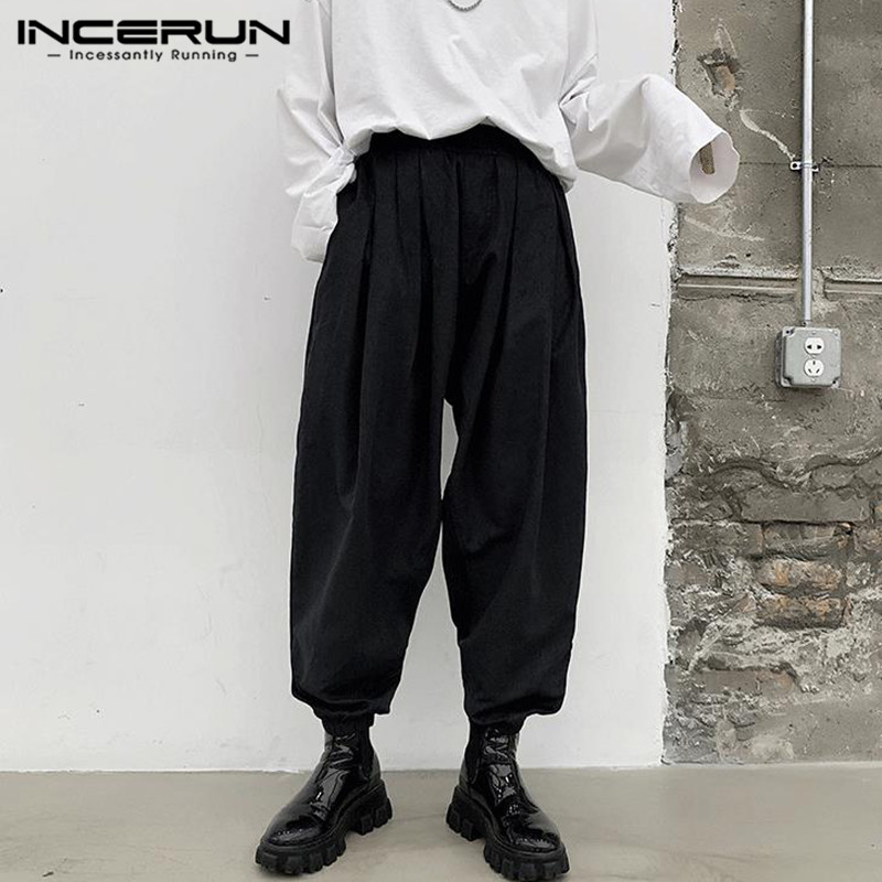 Men Elastic Waist Pants Joggers Pantalones Fashion Loose Solid Color Pleated Punk Harem Trousers Casual Black Chic Bottoms -5XL
Men Elastic Waist Pants Joggers Pantalones Fashion Loose Solid Color Pleated Punk Harem Trousers Casual Black Chic Bottoms -5XL