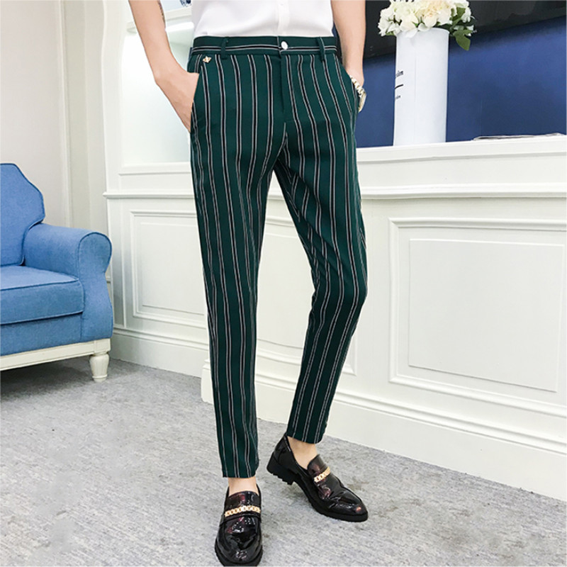 2020 Quality Men Striped business Suit Pants Club Dress Pants Fashion Slim Mens Casual Social Men Summer Ankle Trousers, Black
2020 Quality Men Striped business Suit Pants Club Dress Pants Fashion Slim Mens Casual Social Men Summer Ankle Trousers, Black