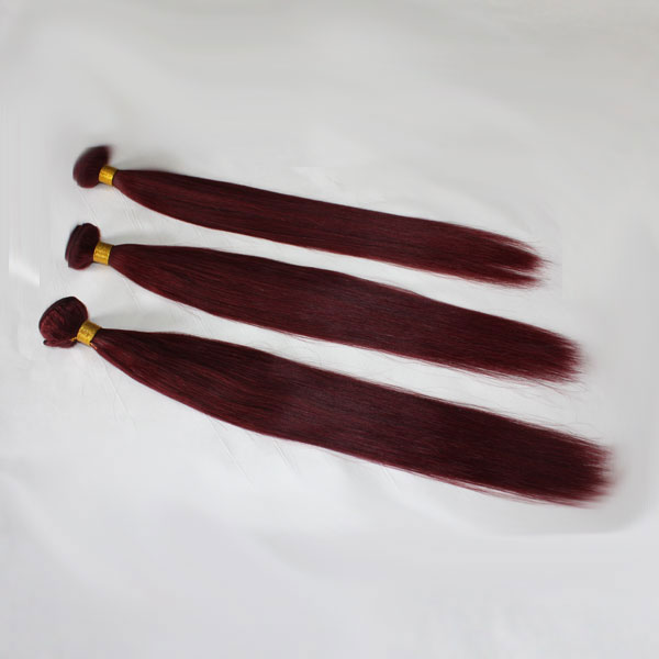 Top Quality color 27 RED 33 99j human Hair weft Malaysian virgin remy Hair 50g 5pcs Lot
