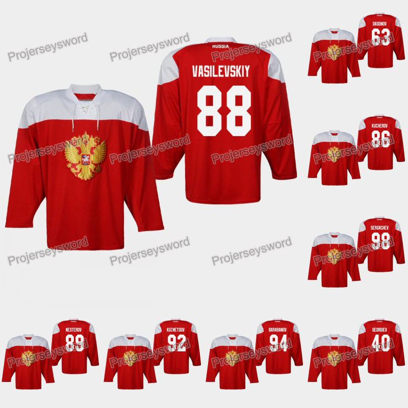 Russia Andrei Vasilevskiy 2019 IIHF World Championship Jersey Ilya Kovalchuk Kirill Kaprizov Nikita Kucherov Nikita Nesterov Nikita Gusev, 92 evgeny kuznetsov
Russia Andrei Vasilevskiy 2019 IIHF World Championship Jersey Ilya Kovalchuk Kirill Kaprizov Nikita Kucherov Nikita Nesterov Nikita Gusev, 92 evgeny kuznetsov