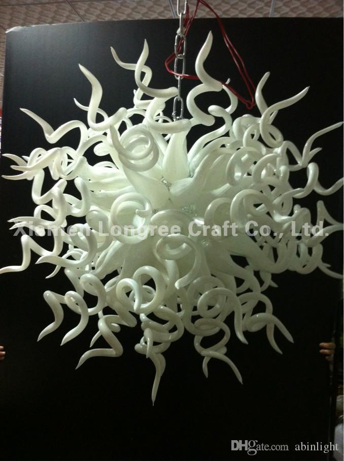 Modern Chandelier White Blown Glass Chandelier Light American Style Chandeliers Art Decor 100% Mouth Blown Glass Pendant Lamps
Modern Chandelier White Blown Glass Chandelier Light American Style Chandeliers Art Decor 100% Mouth Blown Glass Pendant Lamps