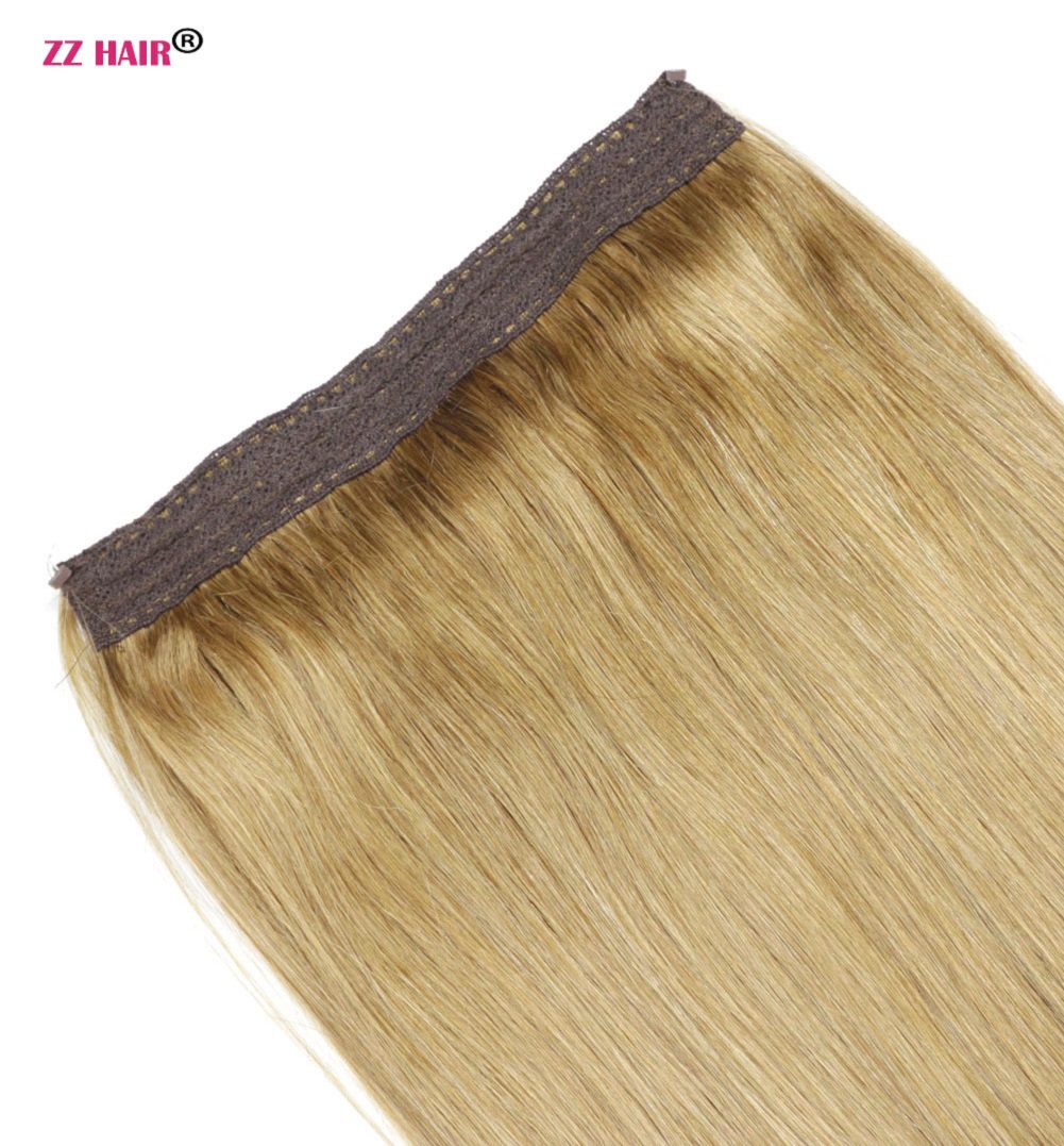 16"-28" One Piece Set 140g 100% Brazilian Remy Flip Human Hair Extensions Fish Line No Clips Natural Straight