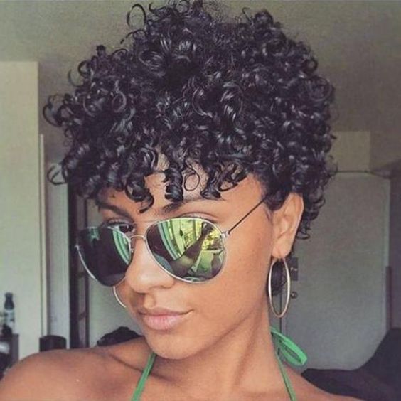Short Sassy Curl Pixie Cut Wig kinky curly Bob Human Hair Wigs For Women Brazilian Remy 150% full Density
