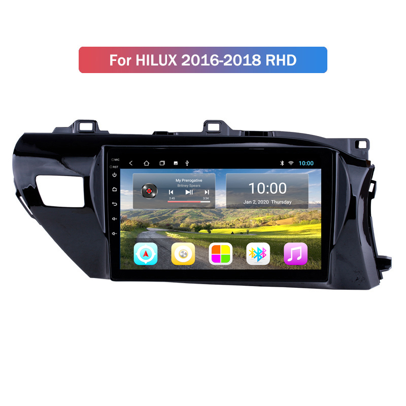 2G RAM 10.1 inch Android Car GPS Video for Toyota HILUX 2016-2018 RHD Navigation System Stereo Audio Radio Bluetooth
2G RAM 10.1 inch Android Car GPS Video for Toyota HILUX 2016-2018 RHD Navigation System Stereo Audio Radio Bluetooth