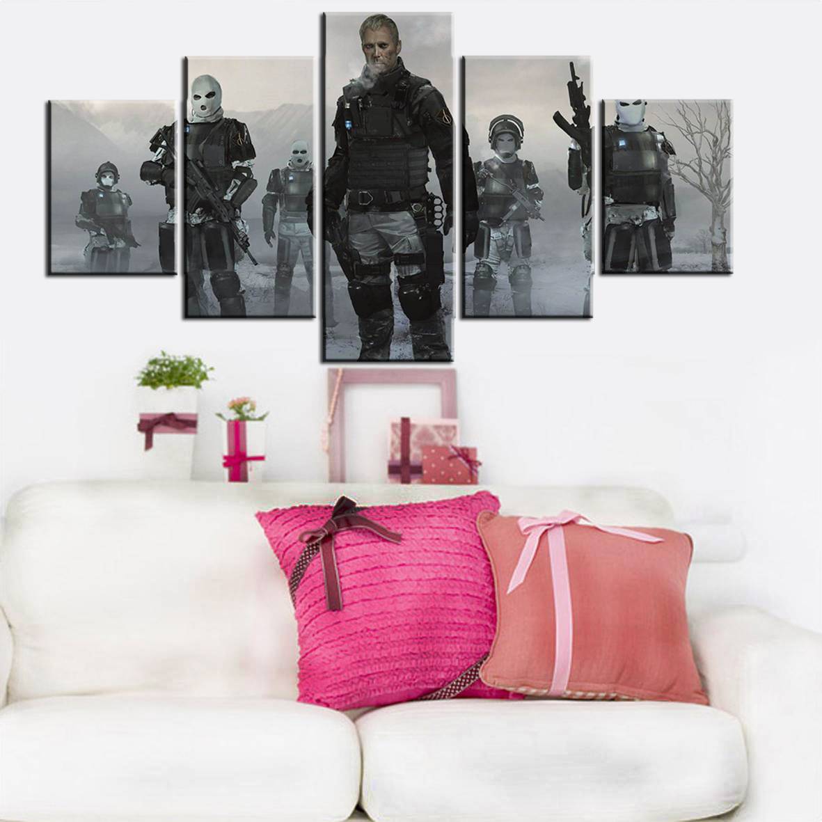 5pcs/set Unframed Rise of the Tomb Raider The Army Game Poster Print On Canvas Wall Art Painting For Living Room Decor