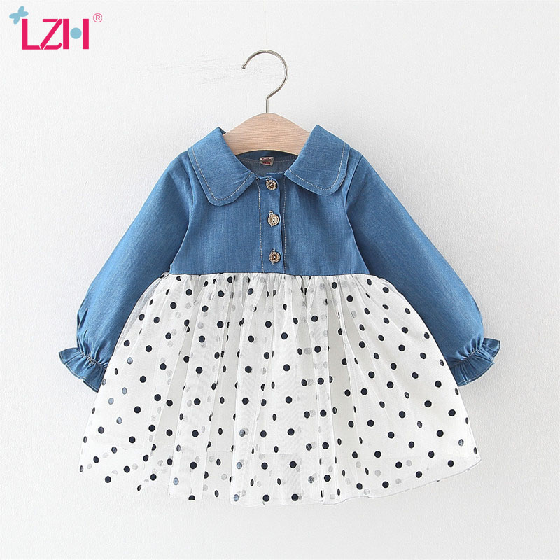 LZH 2020 Autumn Leisure Denim Polka Dot Mesh Skirt Dresses For Baby Girls Infant Clothes Long Sleeve Baby Dresses 0 1 2 3 Years, White
LZH 2020 Autumn Leisure Denim Polka Dot Mesh Skirt Dresses For Baby Girls Infant Clothes Long Sleeve Baby Dresses 0 1 2 3 Years, White
