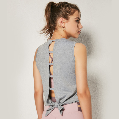 X-HERR Hollow Design Fitness Knot Back Loose Fit Yoga Shirt Fitness Vest Bandage Breathable Quick-Drying Running Sleeveless Vest, Black
X-HERR Hollow Design Fitness Knot Back Loose Fit Yoga Shirt Fitness Vest Bandage Breathable Quick-Drying Running Sleeveless Vest, Black