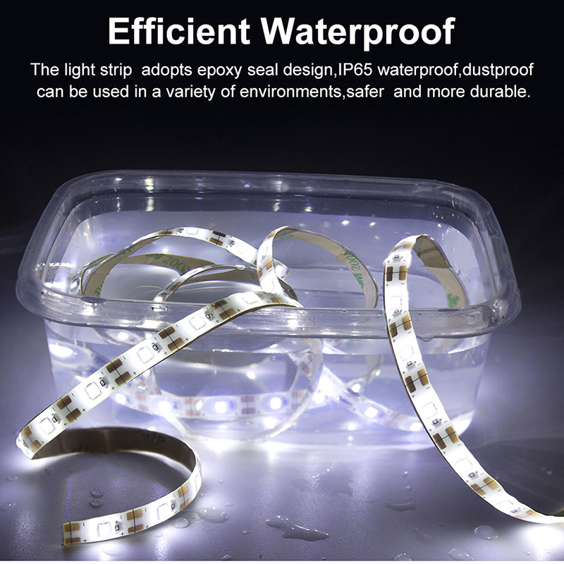 High Brightness 5V LED Strips Dimmable SMD2835 2M USB Power Mirror lights Strip Touch Switch Waterproof LED TV Back Light