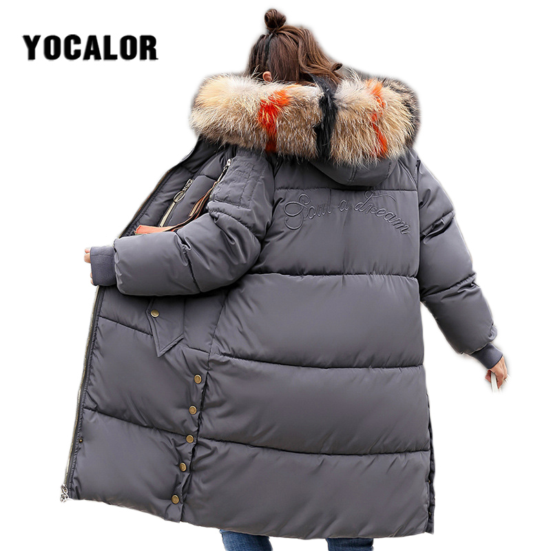 2018 Large Sizes Winter Female Long Coat Warm Quilted Jacket Women Thick Parka Outerwear For Snow Wear Raccoon Fur Hood Puffer, Black
2018 Large Sizes Winter Female Long Coat Warm Quilted Jacket Women Thick Parka Outerwear For Snow Wear Raccoon Fur Hood Puffer, Black