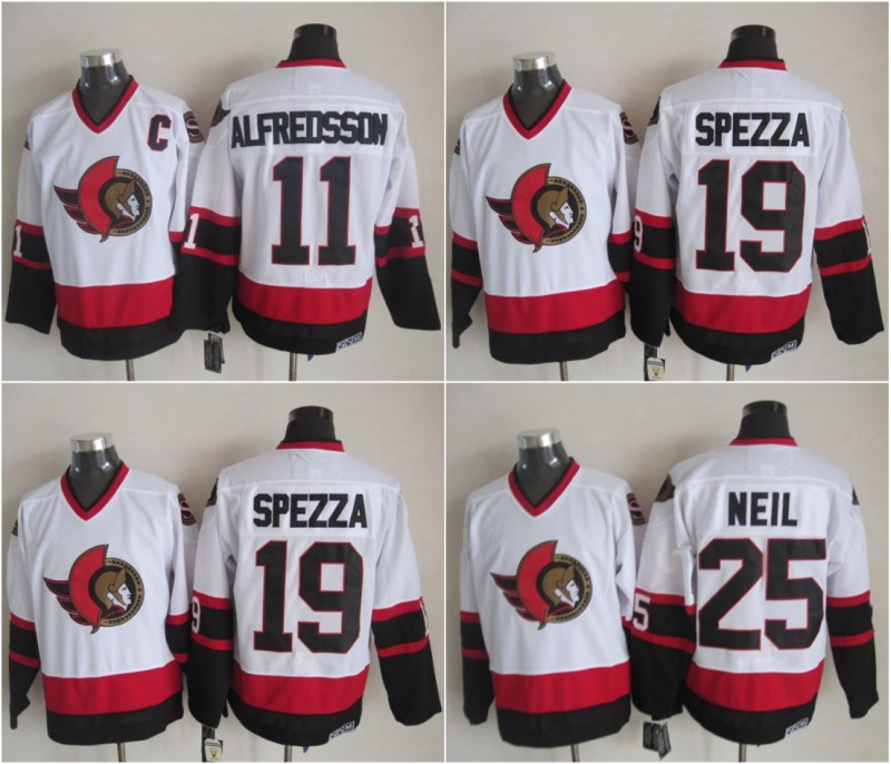 Ottawa Jersey Senators CCM Old Time 11 Daniel Alfredsson 19 Jason Spezza 25 Chris Neil Jersey, Black;red
Ottawa Jersey Senators CCM Old Time 11 Daniel Alfredsson 19 Jason Spezza 25 Chris Neil Jersey, Black;red