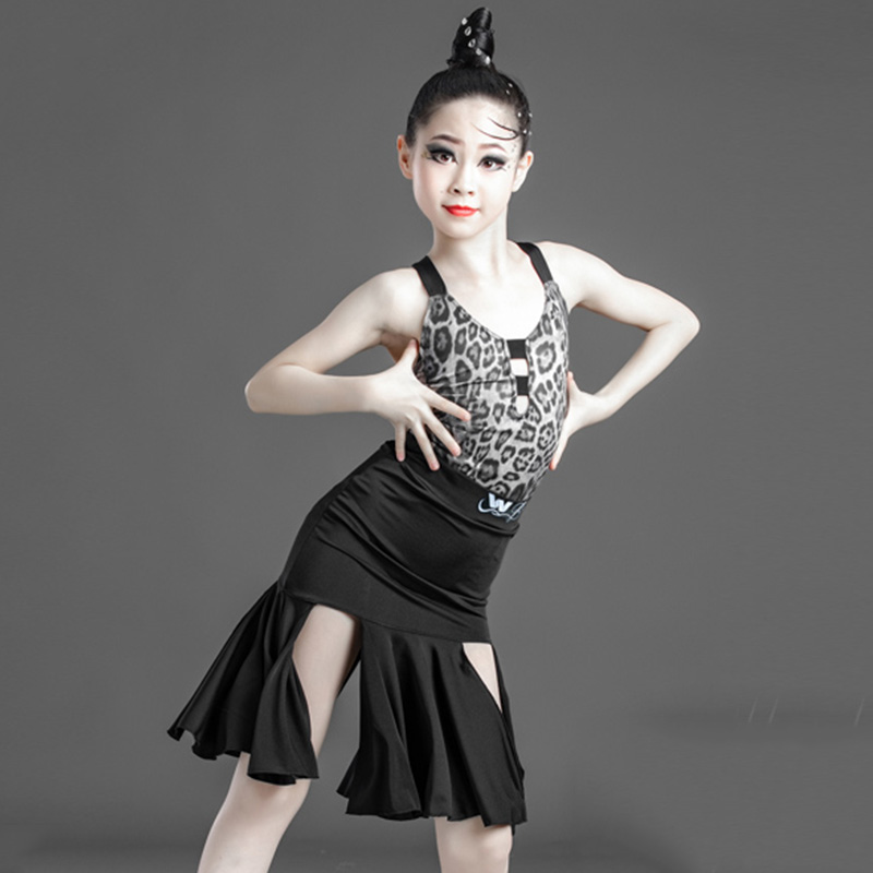 Latin Dance Dress Girls Fashion Leopard Print Leotard Split Skirt Tango Rumba Cha Cha Samba Dancing Practice Costumes DN6008, As picture
Latin Dance Dress Girls Fashion Leopard Print Leotard Split Skirt Tango Rumba Cha Cha Samba Dancing Practice Costumes DN6008, As picture