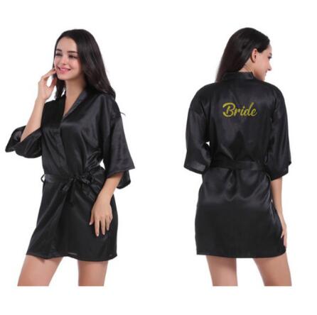 design Bride to be team bride Robe gold Glitter white Satin Lingerie Shower Gift Bridal Party kimono robes MANY COLORS
