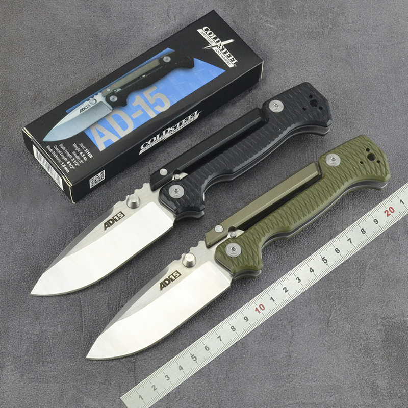 Cold steel AD15 high hardness S35VN Steel Tactical Folding knife G10 handle sharp blade Pocket Camping Survival hunting EDC Knife
Cold steel AD15 high hardness S35VN Steel Tactical Folding knife G10 handle sharp blade Pocket Camping Survival hunting EDC Knife