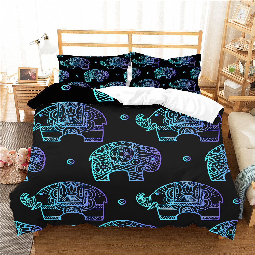 3D Quilt Couple Bedding Cover Home Textiles Fluorescent Elephant Pattern with Pillowcase Bedroom Clothes King Double Single Size
3D Quilt Couple Bedding Cover Home Textiles Fluorescent Elephant Pattern with Pillowcase Bedroom Clothes King Double Single Size