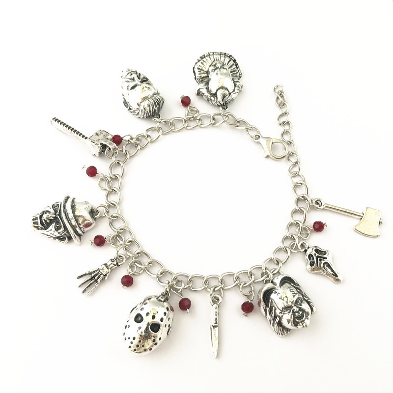 Fantasy Universe Free Shipping 20pc A Lot Halloween Black Friday Bracelet Horror Movie Ghost Ghost Returns Chaji Jason Mask Bracelet Bracelet C1902150