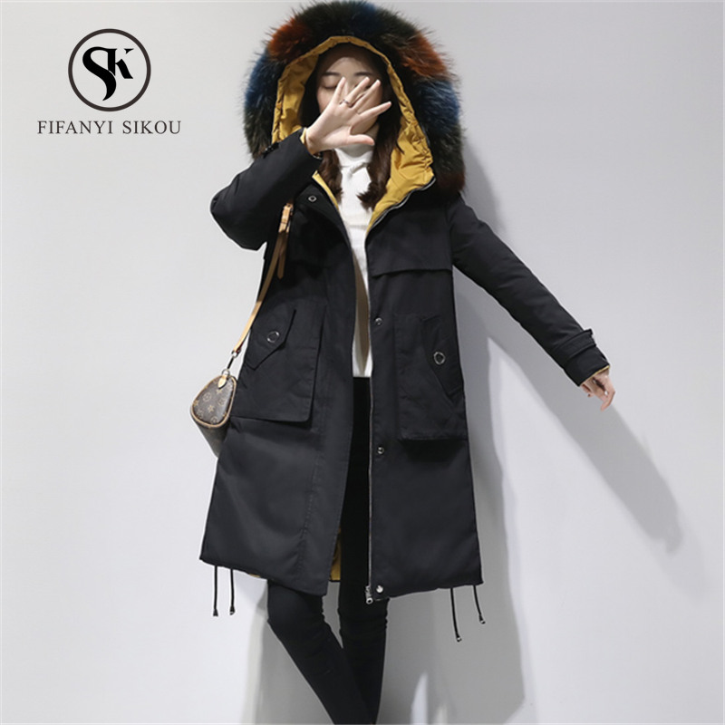 Winter Long Down jacket women Fashion Natural Raccoon Dog Fur collar Hooded Down Coat womens Warm Parkas Casual Duck Coats, Black
Winter Long Down jacket women Fashion Natural Raccoon Dog Fur collar Hooded Down Coat womens Warm Parkas Casual Duck Coats, Black