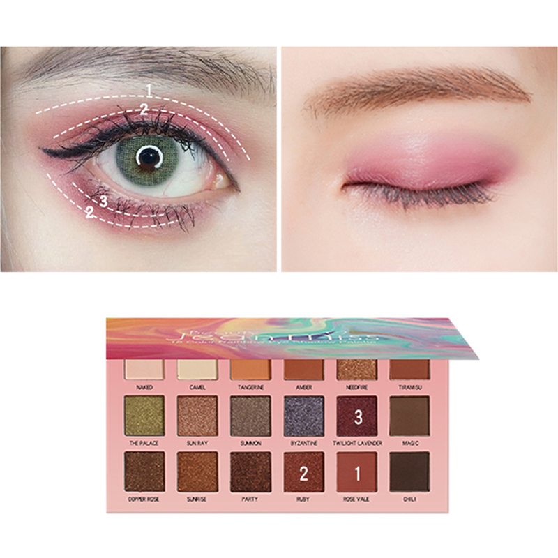 Hot 18 Colors Women Shimmer Matte Smudge-proof Long Lasting Colorfast Waterproof Eyeshadow Palette, As shown
Hot 18 Colors Women Shimmer Matte Smudge-proof Long Lasting Colorfast Waterproof Eyeshadow Palette, As shown
