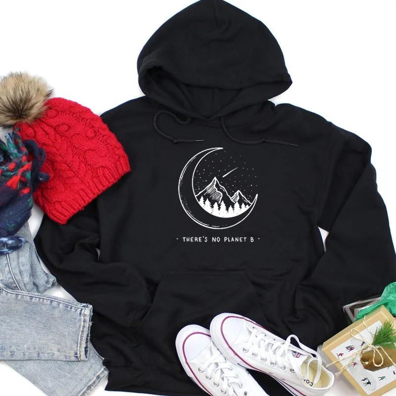 There is no planet B hoodies women fashion pure cotton pullovers funny graphic party hipster young street style young tops-K661, Black
There is no planet B hoodies women fashion pure cotton pullovers funny graphic party hipster young street style young tops-K661, Black