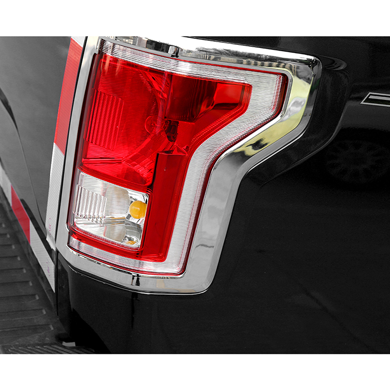 Chrome Taillight Trim Bezel Cover Lamp Frame Decoration Trim For Ford F150 2016 UP Auto Styling Exterior Accessories