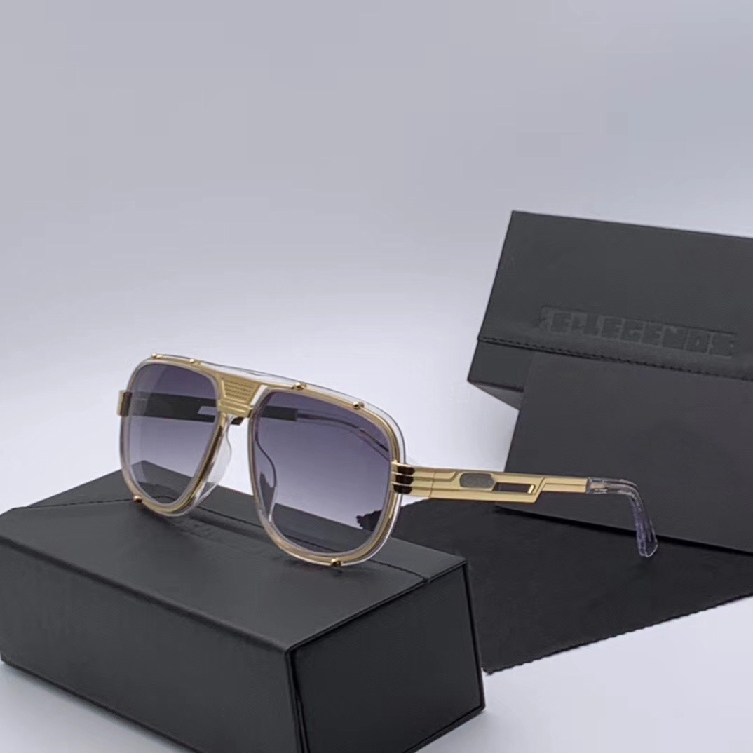 Legends Mens 665 Crystal/Gold Retro Pilot Sunglasses Grey Shaded des lunettes de soleil Fashion Sunglasses with Box
Legends Mens 665 Crystal/Gold Retro Pilot Sunglasses Grey Shaded des lunettes de soleil Fashion Sunglasses with Box