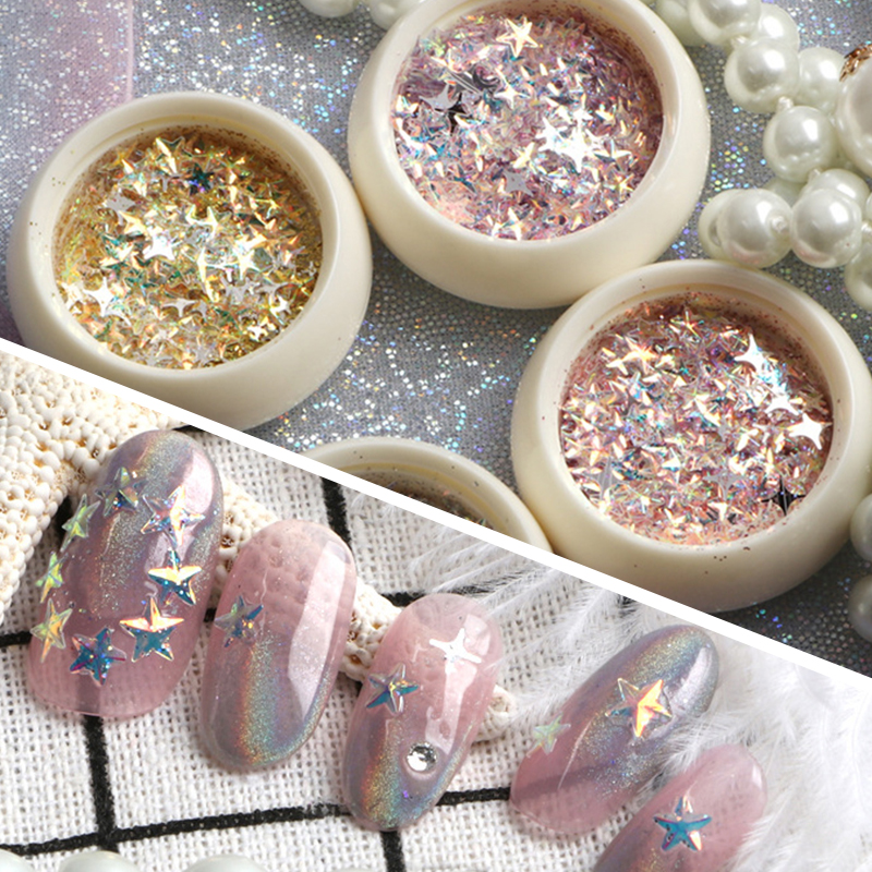 7 Colors Chameleon Nail Art Holographic Sequins Glitter Flakes UV Gel Polish Heart Star Self-adhesive Sparkles DIY Decors, Silver;gold
7 Colors Chameleon Nail Art Holographic Sequins Glitter Flakes UV Gel Polish Heart Star Self-adhesive Sparkles DIY Decors, Silver;gold