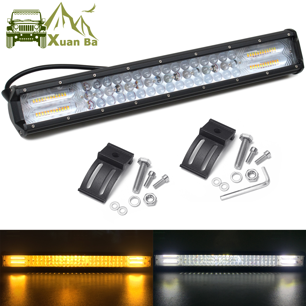 20 inch Led Bar Light Spot Flood Combo For Off road Trucks Boat SUV ATV 4WD 4x4 Car White Amber Flash Strobe Driving Work Lights
20 inch Led Bar Light Spot Flood Combo For Off road Trucks Boat SUV ATV 4WD 4x4 Car White Amber Flash Strobe Driving Work Lights