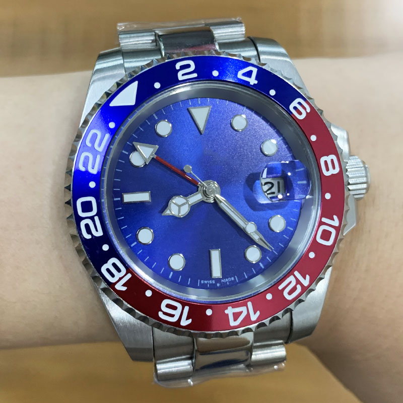 Mens Wristwatch GMT Blue Black Ceramic Bezel Stainless Steel Watch 116710 Automatic Movement 2nd Limited Watch New Jubilee Master, Slivery;brown
Mens Wristwatch GMT Blue Black Ceramic Bezel Stainless Steel Watch 116710 Automatic Movement 2nd Limited Watch New Jubilee Master, Slivery;brown