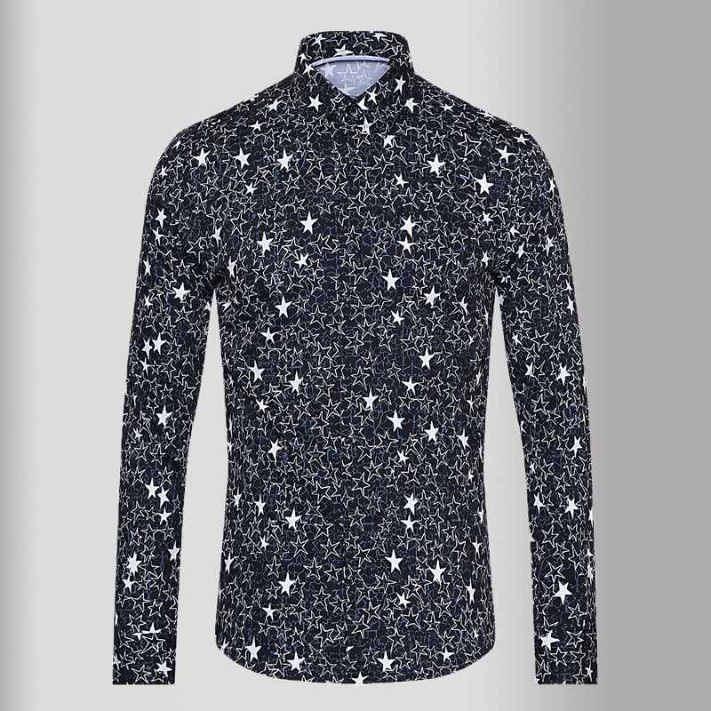 Minglu Digital Printing Mens Shirts Luxury Pentagram Long Sleeve Casual Mens Dress Shirts Fashion Slim Fit Male 3XL, Black
Minglu Digital Printing Mens Shirts Luxury Pentagram Long Sleeve Casual Mens Dress Shirts Fashion Slim Fit Male 3XL, Black