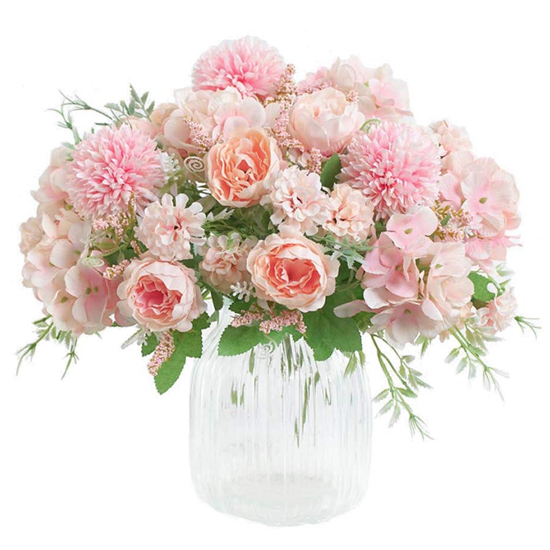 Artificial Flowers, Fake Peony Silk Hydrangea Bouquet Decor Plastic Carnations Realistic Flower Arrangements Wedding Decoration, Green
Artificial Flowers, Fake Peony Silk Hydrangea Bouquet Decor Plastic Carnations Realistic Flower Arrangements Wedding Decoration, Green