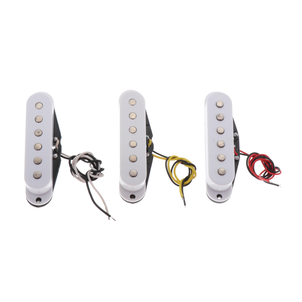 High Output Guitar Pickup Single Coil Pickups Neck Middle Bridge Set for ST White
High Output Guitar Pickup Single Coil Pickups Neck Middle Bridge Set for ST White