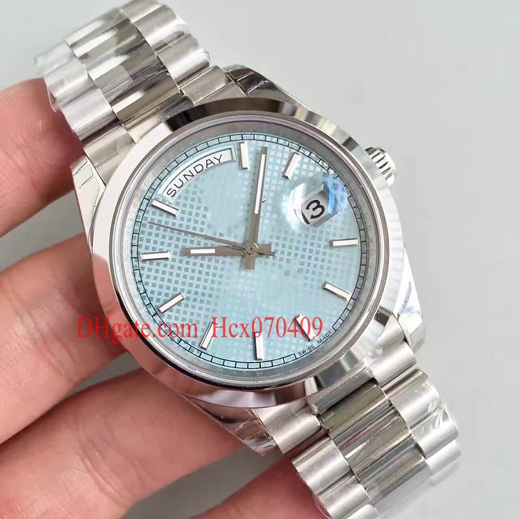 Men's Platinum Day-date 228206 40mm Blue Diagonal Motif Dial CAL.3255 Automatic Movement President Watch, White
Men's Platinum Day-date 228206 40mm Blue Diagonal Motif Dial CAL.3255 Automatic Movement President Watch, White