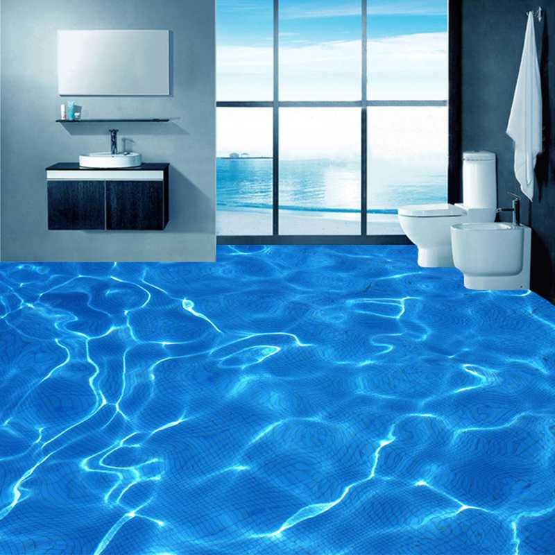 Custom Photo Floor Wallpaper Modern Art 3D Blue Water Ripples Bathroom Floor Mural PVC Self-adhesive Waterproof Wallpaper, As pic
Custom Photo Floor Wallpaper Modern Art 3D Blue Water Ripples Bathroom Floor Mural PVC Self-adhesive Waterproof Wallpaper, As pic
