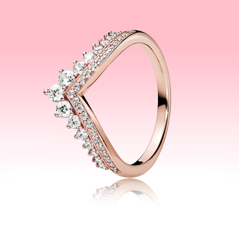 18K Rose gold plated Weding Ring Women Girls Princess Wish Rings for Pandora 925 Sterling Silver CZ diamond RING set with Original box
18K Rose gold plated Weding Ring Women Girls Princess Wish Rings for Pandora 925 Sterling Silver CZ diamond RING set with Original box