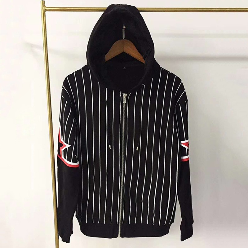 Mens Stylist Jacket Outerwear Men Women High Quality Jackets Fashion Mens Stylist Coats Hooded Zipper Long Sleeve Size M-XXL, Black
Mens Stylist Jacket Outerwear Men Women High Quality Jackets Fashion Mens Stylist Coats Hooded Zipper Long Sleeve Size M-XXL, Black